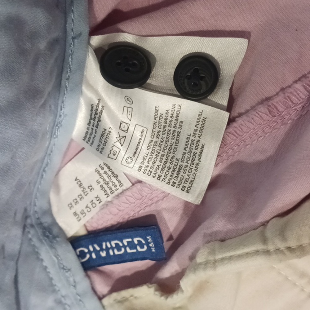 Divided By H&M Light Pink Shorts With A Pocket In The Back With Buttons Included - Picture 4 of 4